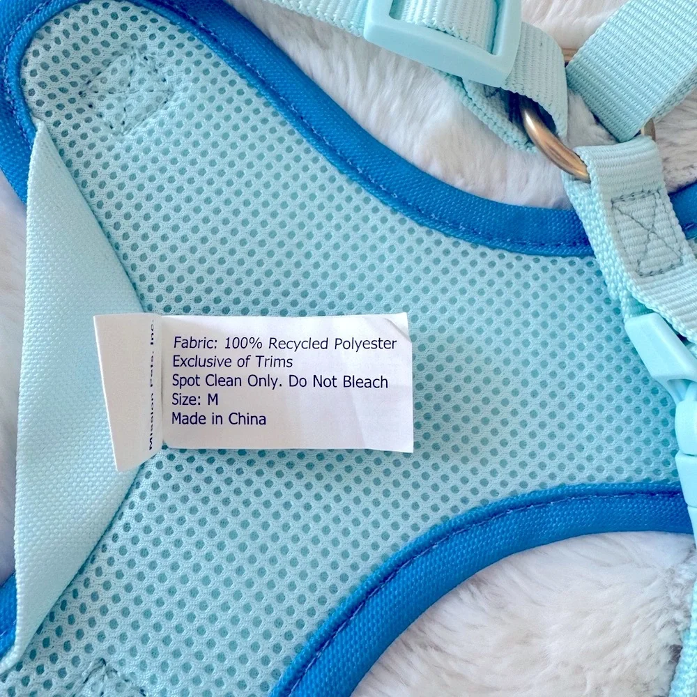 All Good Things Dog Harness in Blue and Green